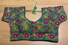 Load image into Gallery viewer, Bangalore silk blouse parrot green 1730