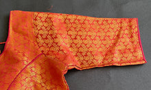 Load image into Gallery viewer, Saree blouse  1877 deep red ( not orange colour )