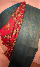 Load image into Gallery viewer, Linen silk saree ( green ) 1808