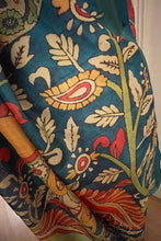 Load image into Gallery viewer, Linen silk saree ( green ) 1808