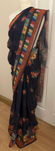Load image into Gallery viewer, Sabyasachi inspired saree ( dark blue) 1744