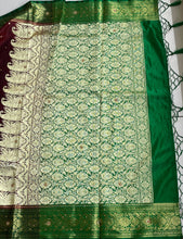 Load image into Gallery viewer, Two tone silk saree 1948