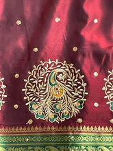 Load image into Gallery viewer, Two tone silk saree 1948