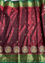 Load image into Gallery viewer, Two tone silk saree 1948