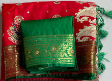Load image into Gallery viewer, Semi Silk saree 1950
