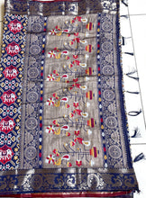 Load image into Gallery viewer, Patola print semi silk saree 1964