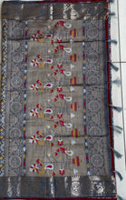 Load image into Gallery viewer, Patola semi silk saree 1965
