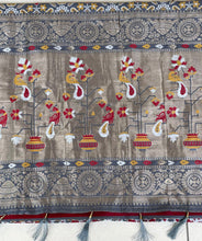 Load image into Gallery viewer, Patola semi silk saree 1965