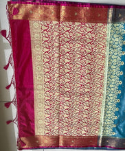 Load image into Gallery viewer, Two tone semi  silk saree 1949