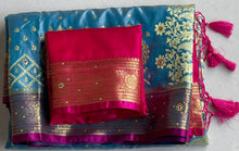 Load image into Gallery viewer, Two tone semi  silk saree 1949