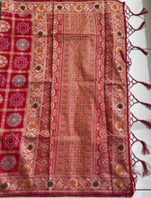 Load image into Gallery viewer, Semi Silk gharchola type  saree 1952