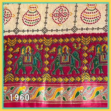 Load image into Gallery viewer, Pretty cotton silk bandhni print saree 1960