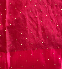 Load image into Gallery viewer, Pretty cotton silk bandhni print saree 1960