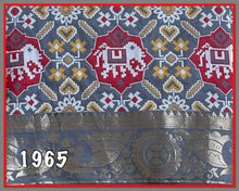 Load image into Gallery viewer, Patola semi silk saree 1965