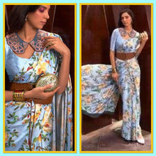 Load image into Gallery viewer, Satin crepe saree 1993