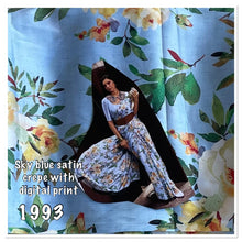 Load image into Gallery viewer, Satin crepe saree 1993