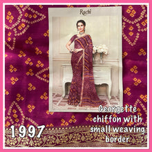 Load image into Gallery viewer, Georgette chiffon bandhni 1997