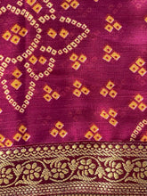 Load image into Gallery viewer, Georgette chiffon bandhni 1997