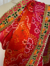 Load image into Gallery viewer, Georgette bandhni print saree 2094