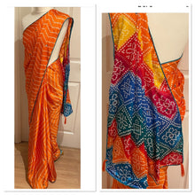 Load image into Gallery viewer, Bandhni print saree1780