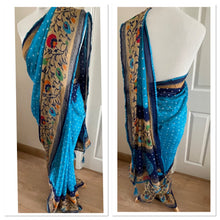 Load image into Gallery viewer, Georgette silk saree 1819