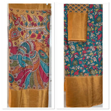 Load image into Gallery viewer, Linen silk saree 1811