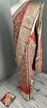 Load image into Gallery viewer, Silk  saree with mixed fibres  1826