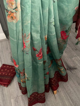 Load image into Gallery viewer, Soft mixed cotton saree 1836