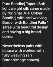Load image into Gallery viewer, Bandhani in taffeta  semi silk 3061