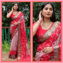 Load image into Gallery viewer, Bandhni in taffeta semi silk 3058