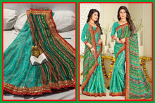 Load image into Gallery viewer, Bandhani print saree 3067