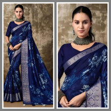 Load image into Gallery viewer, Muslin silk saree 3086