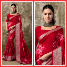 Load image into Gallery viewer, Muslin silk saree 3089