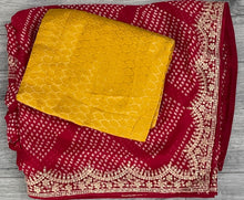 Load image into Gallery viewer, Bandhani print saree 3069