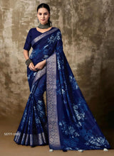 Load image into Gallery viewer, Muslin silk saree 3086