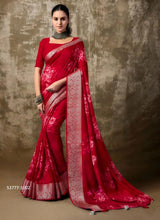 Load image into Gallery viewer, Muslin silk saree 3089