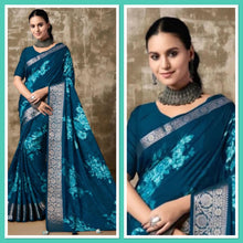 Load image into Gallery viewer, Muslin silk saree 3087