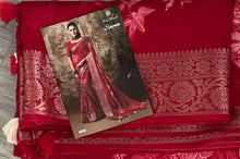 Load image into Gallery viewer, Muslin silk saree 3089