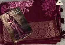 Load image into Gallery viewer, Muslin silk saree 3091
