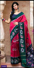 Load image into Gallery viewer, Semi Silk hathi patola saree 1287