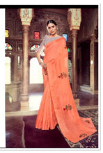 Load image into Gallery viewer, Linen saree ready to dispatch in Uk/298