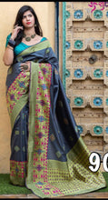 Load image into Gallery viewer, Semi Silk minakari style saree 1145