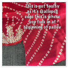 Load image into Gallery viewer, Bandhani print saree 4037