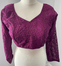 Load image into Gallery viewer, Long sleeve chickenkari embroidery blouse 4108