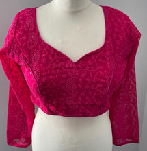 Load image into Gallery viewer, Long sleeve chickenkari embroidery blouse 4109