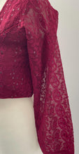 Load image into Gallery viewer, Long sleeve chickenkari embroidery blouse 4110