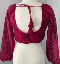 Load image into Gallery viewer, Long sleeve chickenkari embroidery blouse 4110