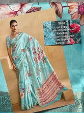 Load image into Gallery viewer, Velvet tussar silk saree 4112