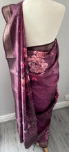 Load image into Gallery viewer, Velvet tussar silk saree 4114