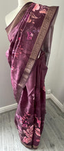 Load image into Gallery viewer, Velvet tussar silk saree 4114